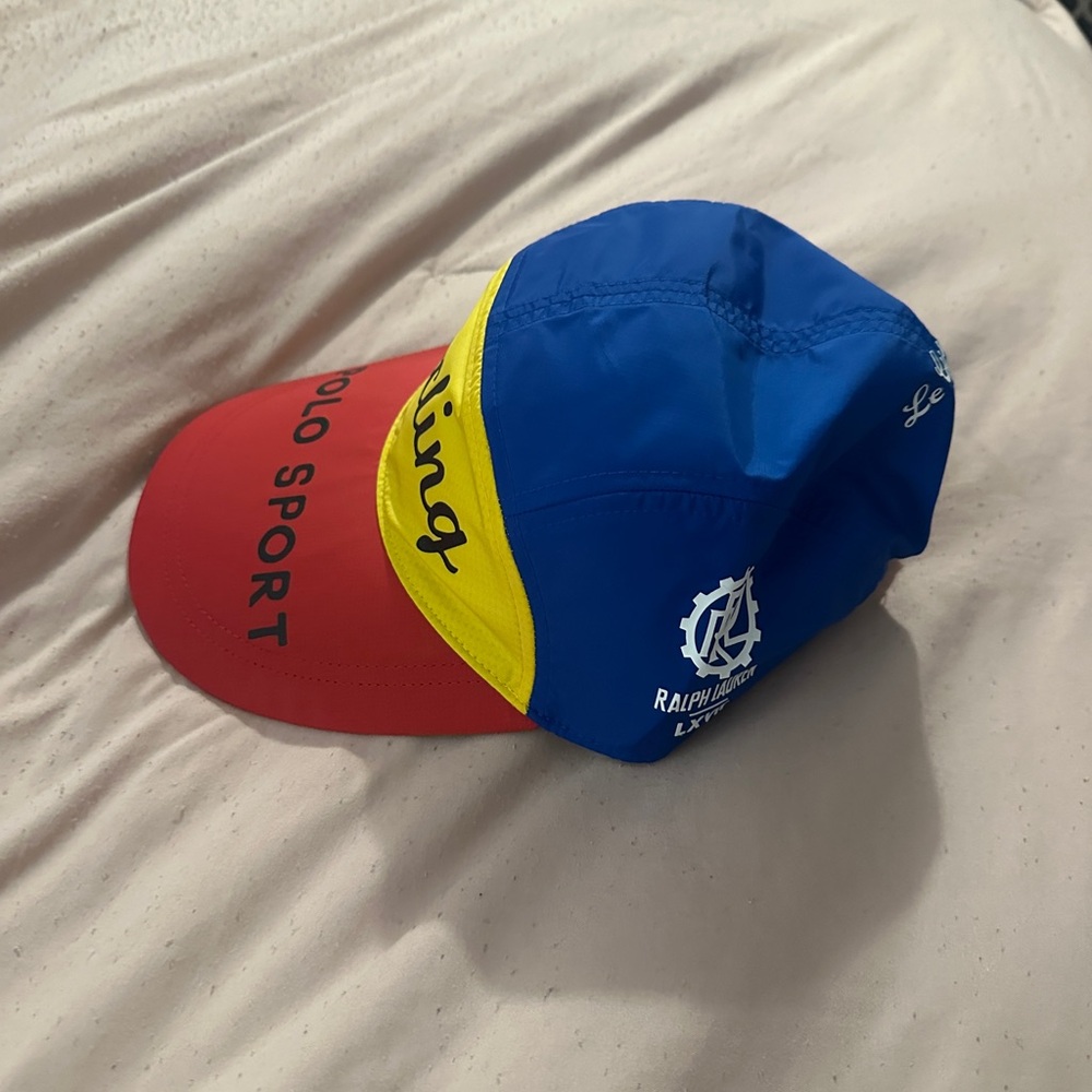 Polo by Ralph Lauren Cycling Cyclisme Long Bill Cap - Picture 4 of 5